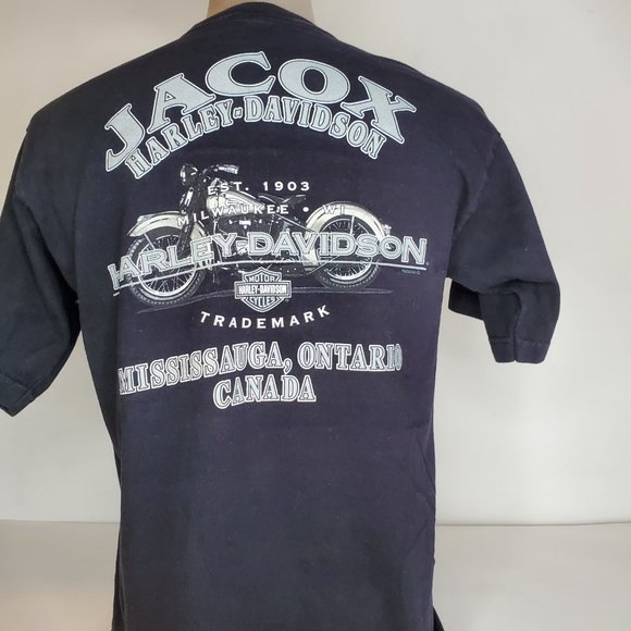 Jacox Harley Davidson Motorcycle Mississauga Ontario T Shirt Men's Large 2006 - Picture 4 of 5